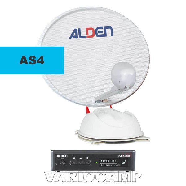 ALDEN AS4 60 HD Ultrawhite Skew/GPS S.S.C. mit Single-/Twin-LNB