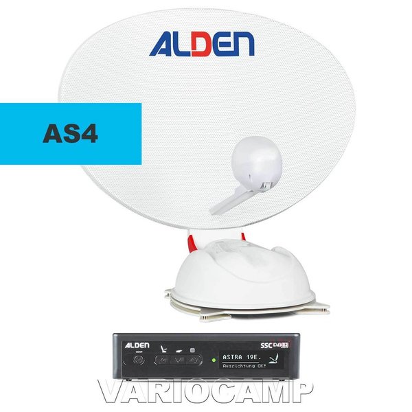 ALDEN AS4 80 HD Ultrawhite Skew/GPS S.S.C. mit Single-/Twin-LNB