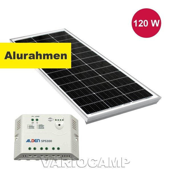 ALDEN Solarset Easy-Mount2 120Watt mit Regler 300Watt