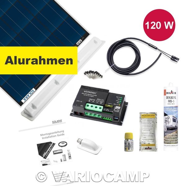 SOLARA Solarset Premium Pack PRP01 EBL 120Watt mit Regler 330Watt